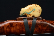 Redwood Burl Native American Flute, Minor, Mid F#-4, #F22K